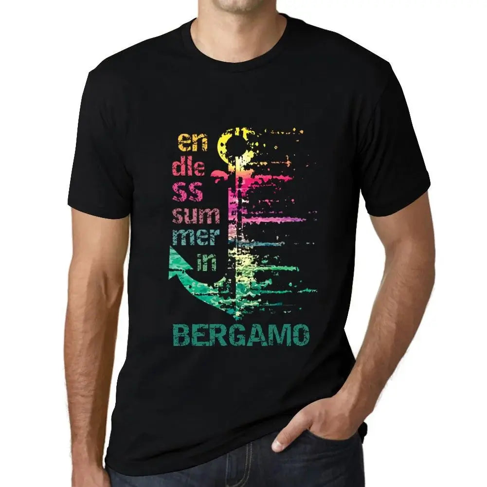 Men's Graphic T-Shirt Endless Summer In Bergamo Eco-Friendly Limited Edition Short Sleeve Tee-Shirt Vintage Birthday Gift Novelty