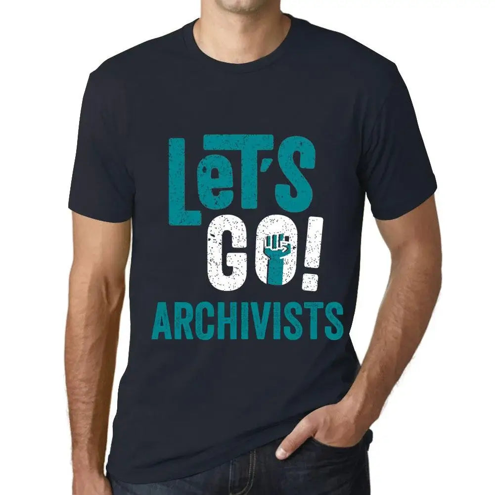 Men's Graphic T-Shirt Let's Go Archivists Eco-Friendly Limited Edition Short Sleeve Tee-Shirt Vintage Birthday Gift Novelty