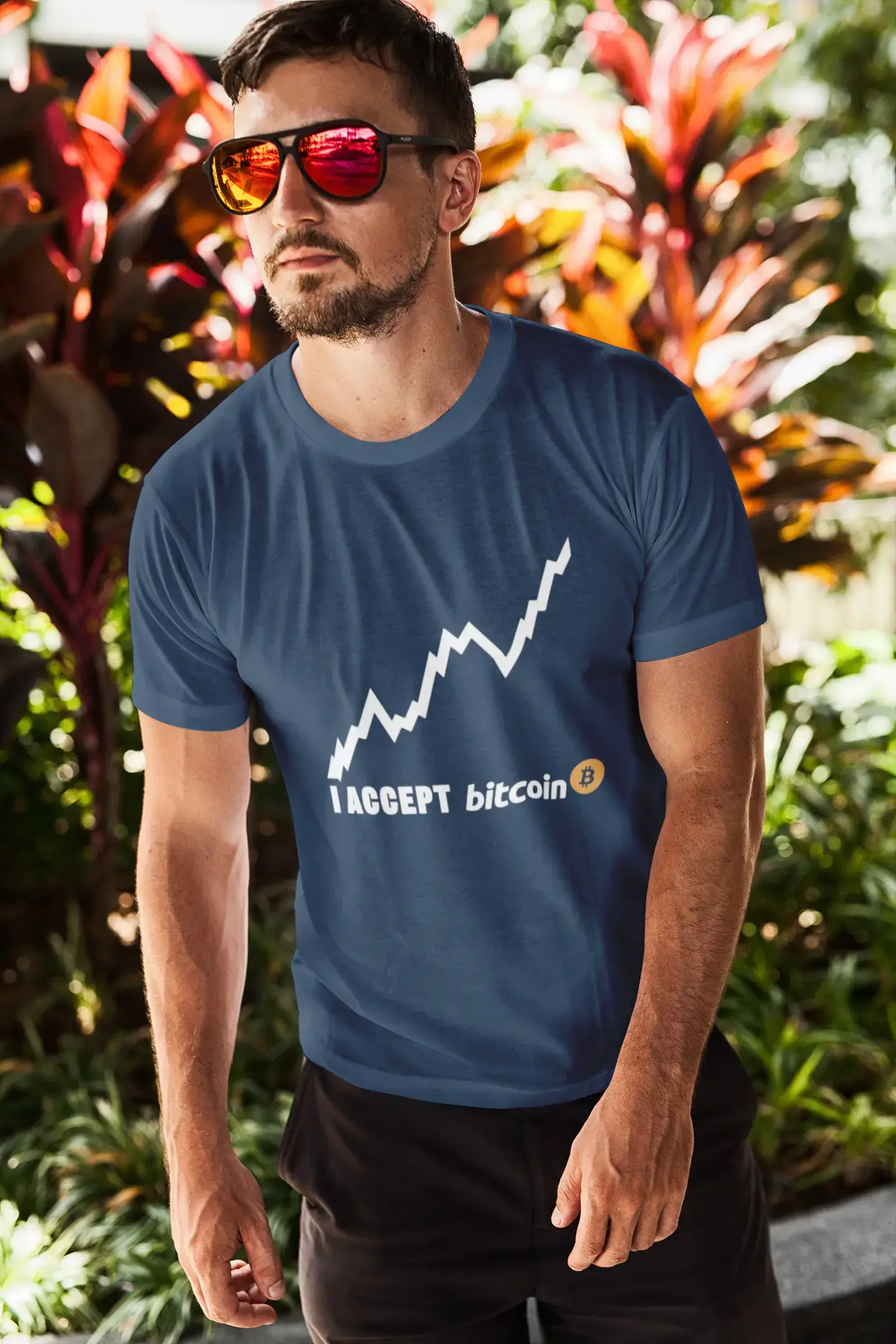 Ultrabasic® Homme T-Shirt Graphique I Accept Bitcoin Millionnaire BTC HODL Tee Crypto Gift Idea