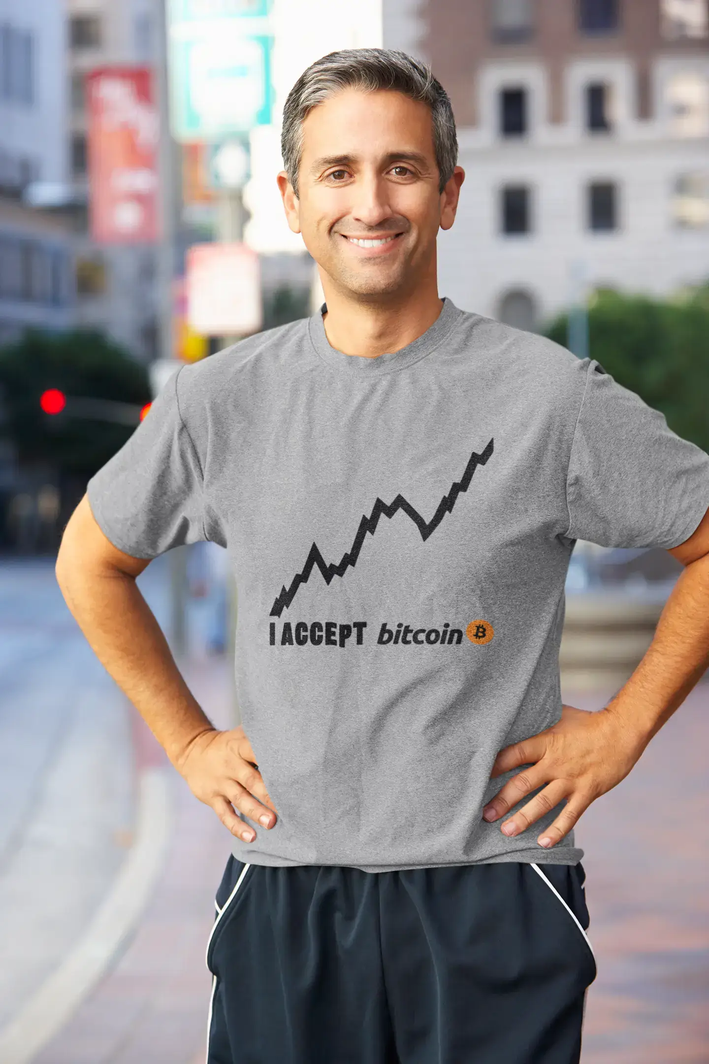 Ultrabasic® Homme T-Shirt Graphique I Accept Bitcoin Millionnaire BTC HODL Tee Crypto Gift Idea