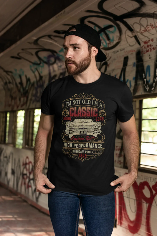 ULTRABASIC Men's T-Shirt I'm not Old I'm a Classic Born 1948 - Vintage Car Tee Shirt
