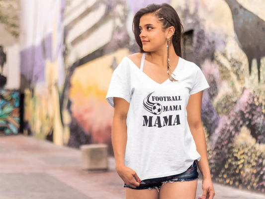 ULTRABASIC Women's T-Shirt Footbal Mama - Soccer Mom Short Sleeve Tee Shirt Tops