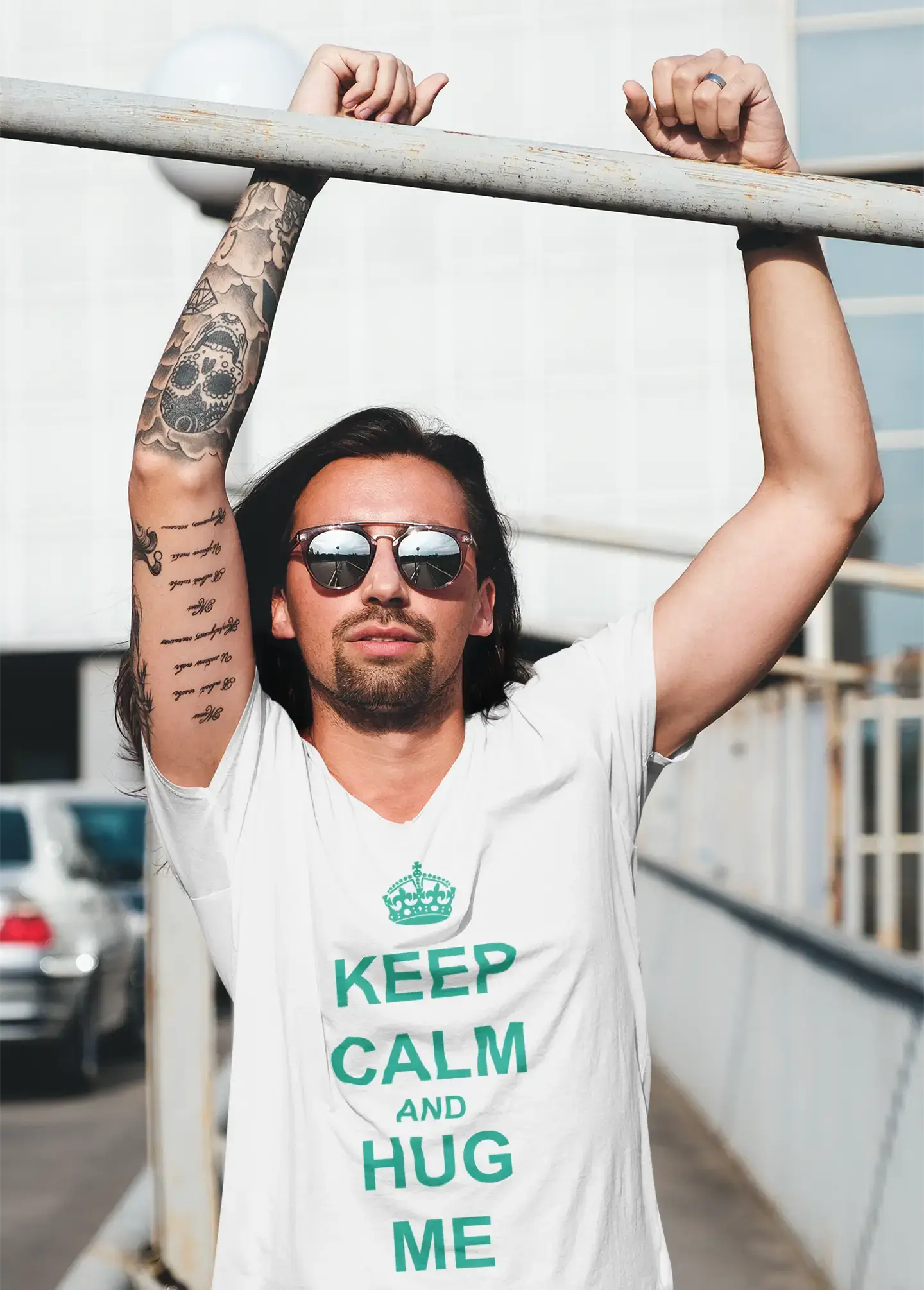 Keep Calm and Hug me H T-Shirt,Cadeau,Homme,Blanc,t Shirt Homme