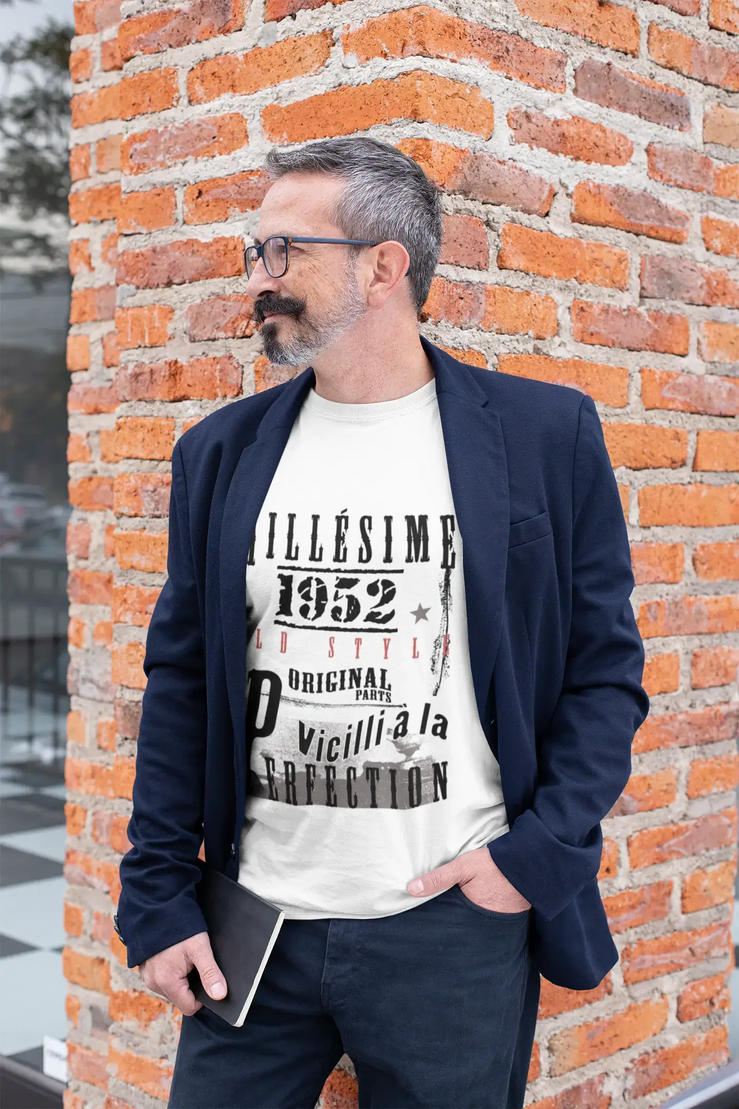 1952,birthday gifts for him,birthday t-shirts,Men's Short Sleeve Round Neck T-shirt , FR Vintage White Men's 00135