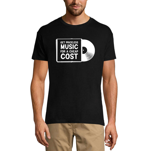 ULTRABASIC Men's T-Shirt Priceless Music for a Cheap Cost - Shirt for Men
