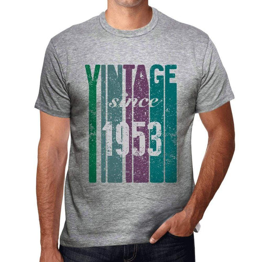 1953, Vintage Since 1953 Men's T-shirt Grey Birthday Gift 00504 00504 ultrabasic-com.myshopify.com