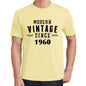 1960, Modern Vintage, Yellow, Men's Short Sleeve Round Neck T-shirt 00106 ultrabasic-com.myshopify.com