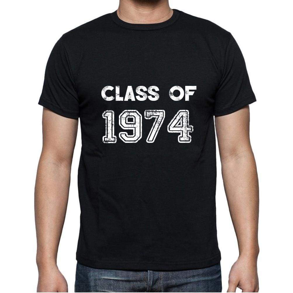 1974, Class of, black, Men's Short Sleeve Round Neck T-shirt 00103 - ultrabasic-com