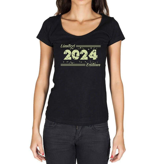 2024 Limited Edition Star Womens T-Shirt Black Birthday Gift 00383 - Black / Xs - Casual