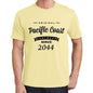 2044 Pacific Coast Yellow Mens Short Sleeve Round Neck T-Shirt 00105 - Yellow / S - Casual