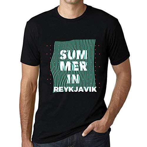 Ultrabasic - Homme Graphique Summer in Reykjavik Noir Profond