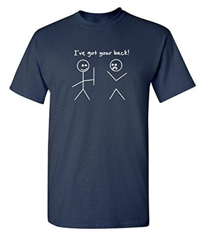 Men's T-shirt I Got Your Back Graphic Novelty Funny Tshirt Navy