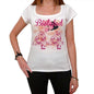 44 Bielefed City With Number Womens Short Sleeve Round White T-Shirt 00008 - White / Xs - Casual