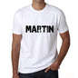Ultrabasic ® Nom de Famille Fier Homme T-Shirt Nom de Famille Idées Cadeaux Tee Martin Blanc
