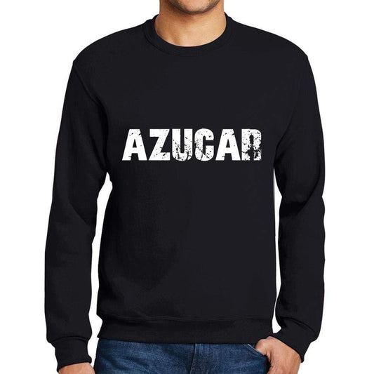 Ultrabasic Homme Imprimé Graphique Sweat-Shirt Popular Words AZUCAR Noir Profond