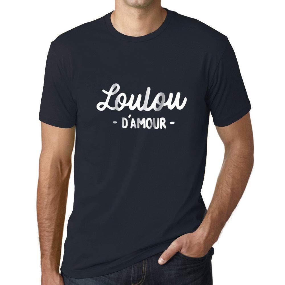 Ultrabasic - Graphique Homme Loulou d'amour T-Shirt Blanc Lettre