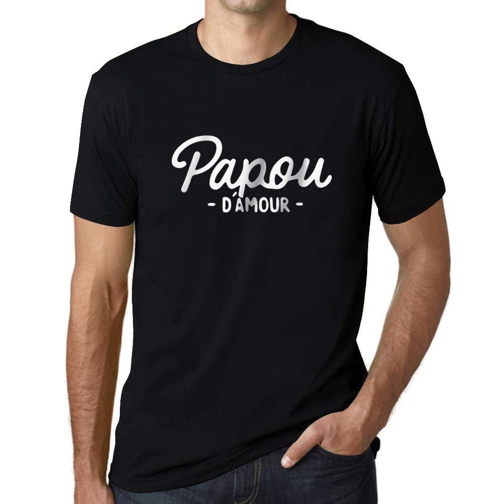 Ultrabasic - Homme Graphique Papou d'amour T-Shirt Marine Lettre