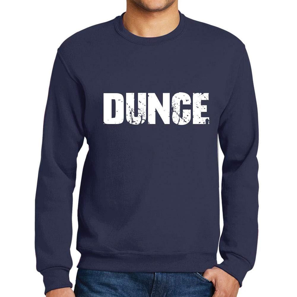 Ultrabasic Homme Imprimé Graphique Sweat-Shirt Popular Words Dunce French Marine