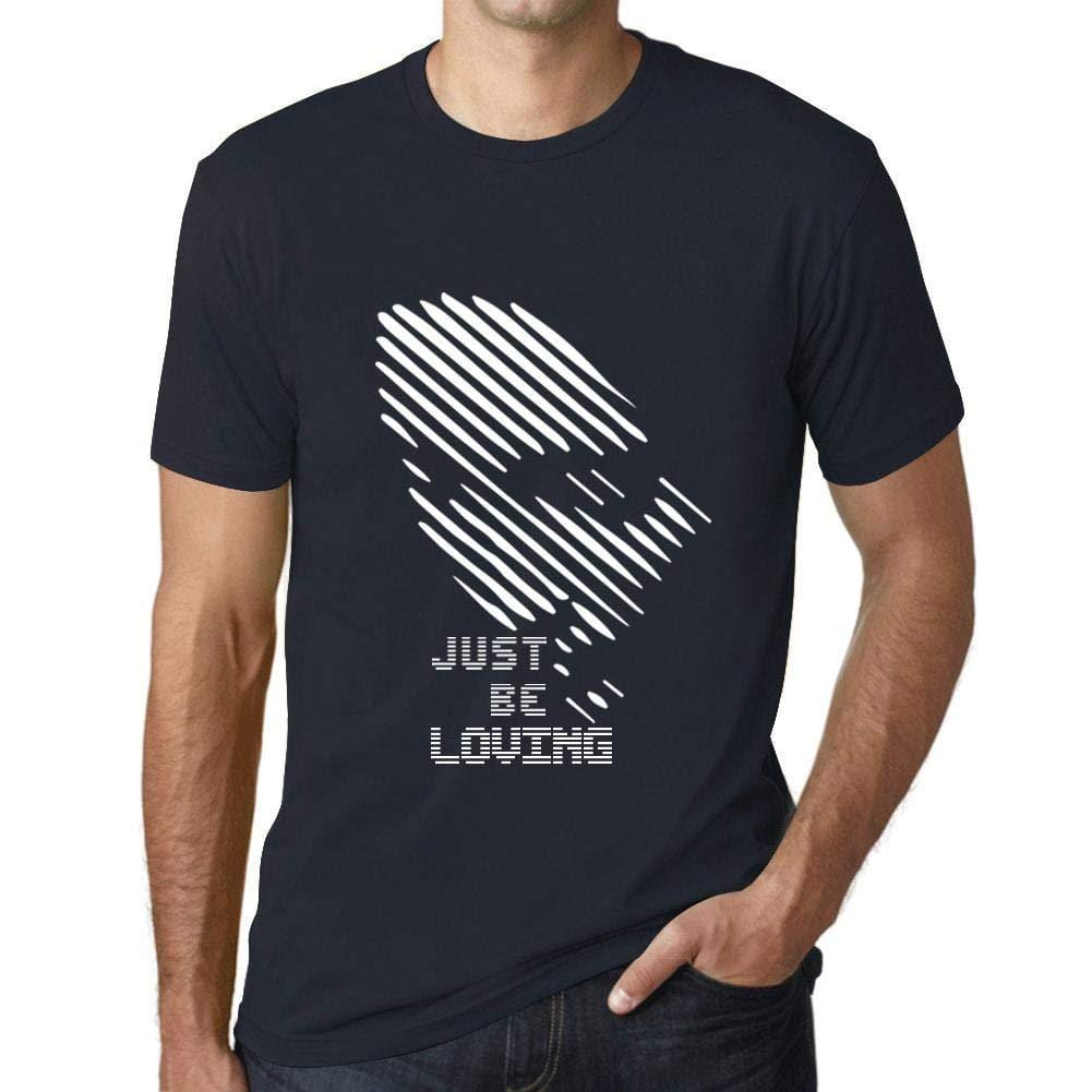 Ultrabasic - Homme T-Shirt Graphique Just be Loving Marine