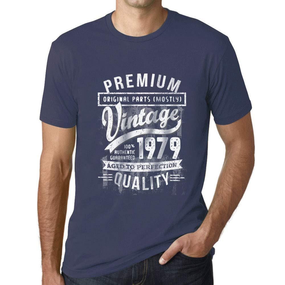 Ultrabasic - Homme Graphique 1979 Aged to Perfection T-Shirt - Cadeau d'anniversaire pour 40 Ans Denim