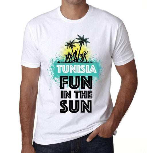 Homme T Shirt Graphique Imprimé Vintage Tee Summer Dance Tunisia Blanc