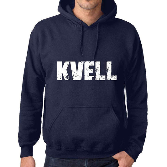 Ultrabasic Homme Femme Unisex Sweat à Capuche Hoodie Popular Words Kvell French Marine