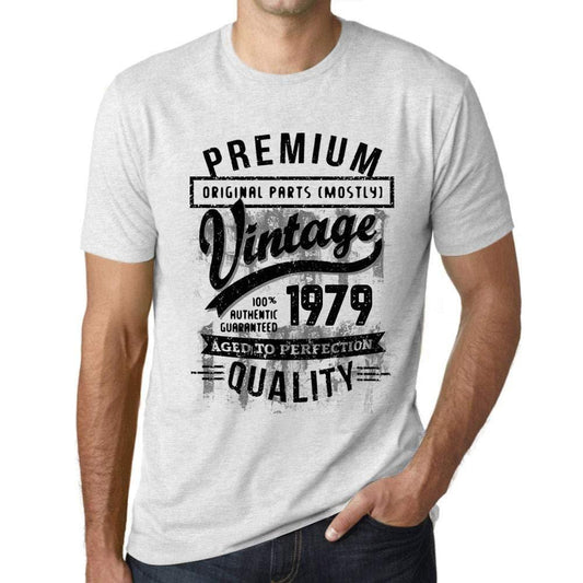 Ultrabasic - Homme T-Shirt Graphique 1979 Aged to Perfection Tee Shirt Cadeau d'anniversaire