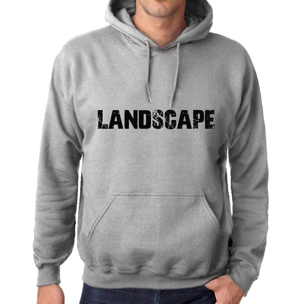 Ultrabasic Homme Femme Unisex Sweat à Capuche Hoodie Popular Words Landscape Gris Chiné