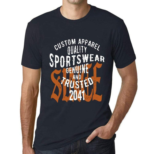 Ultrabasic - Homme T-Shirt Graphique Sportswear Depuis 2041 Marine