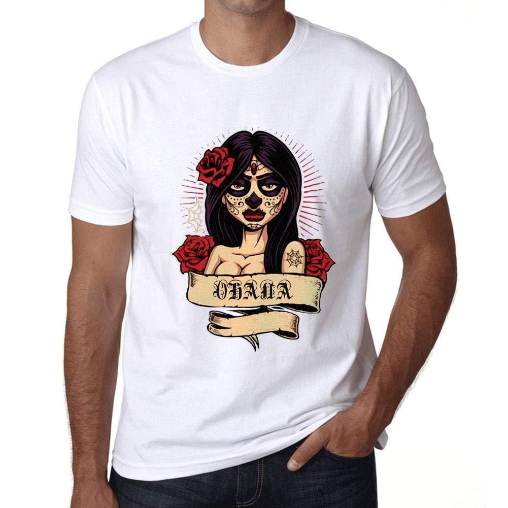 Ultrabasic - Homme T-Shirt Graphique Women Flower Tattoo Ohana