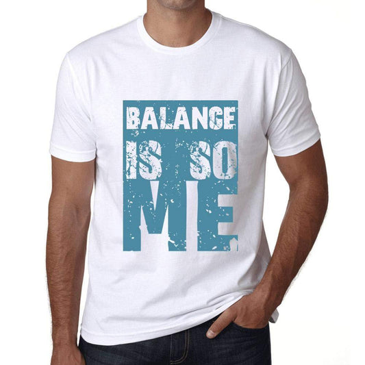 Homme T-Shirt Graphique Balance is So Me Blanc