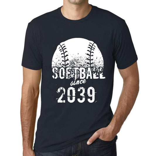Men&rsquo;s Graphic T-Shirt Softball Since 2039 Navy - Ultrabasic