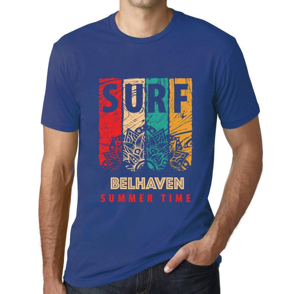 Men&rsquo;s Graphic T-Shirt Surf Summer Time BELHAVEN Royal Blue - Ultrabasic