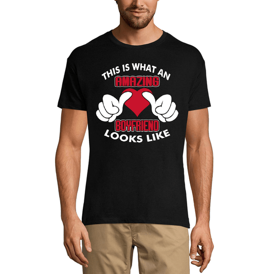 ULTRABASIC Men's Graphic T-Shirt This Is What an Amazing Boyfriend Looks Like - Funny Humor Sarcasm Tee Shirt