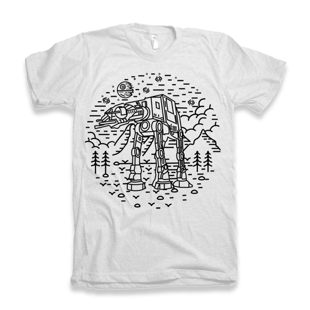 ULTRABASIC Men's T-Shirt Dark Nature - Robot Dinosaurs - Funny Shirt for Men 