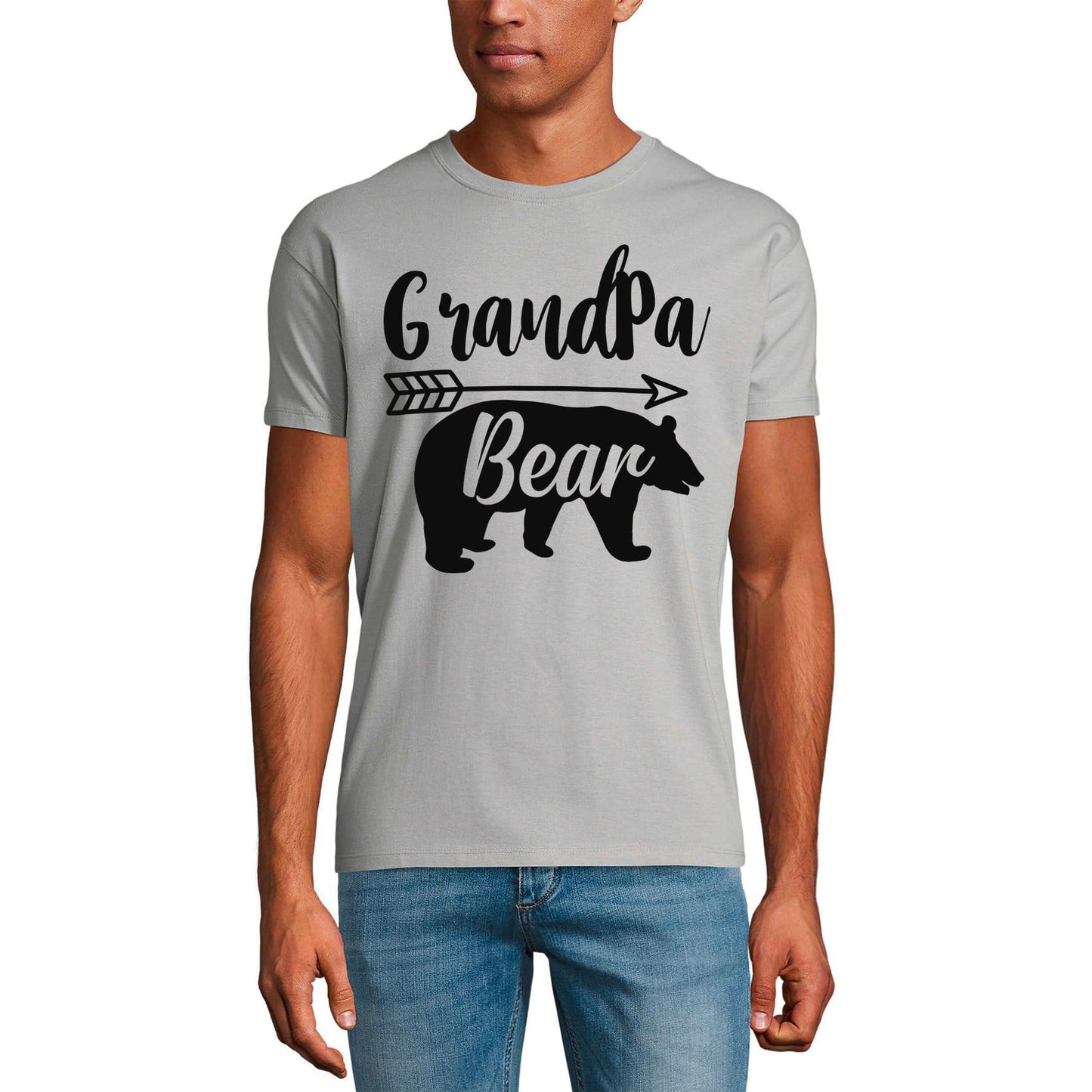 ULTRABASIC Men's Graphic T-Shirt Grandpa Bear - Funny Daddy Shirt