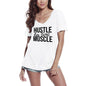 ULTRABASIC Women's Novelty T-Shirt Hustle For That Muscle - Vintage Tee Shirt