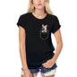 ULTRABASIC Graphic Women's T-Shirt Siberian Husky - Cute Dog In Your Pocket