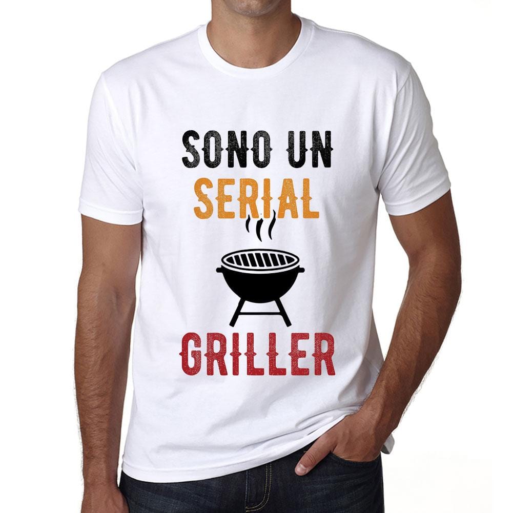 Unisex Ironica Sono Un Serial Griller Maglietta Divertente con Stampa Tuned