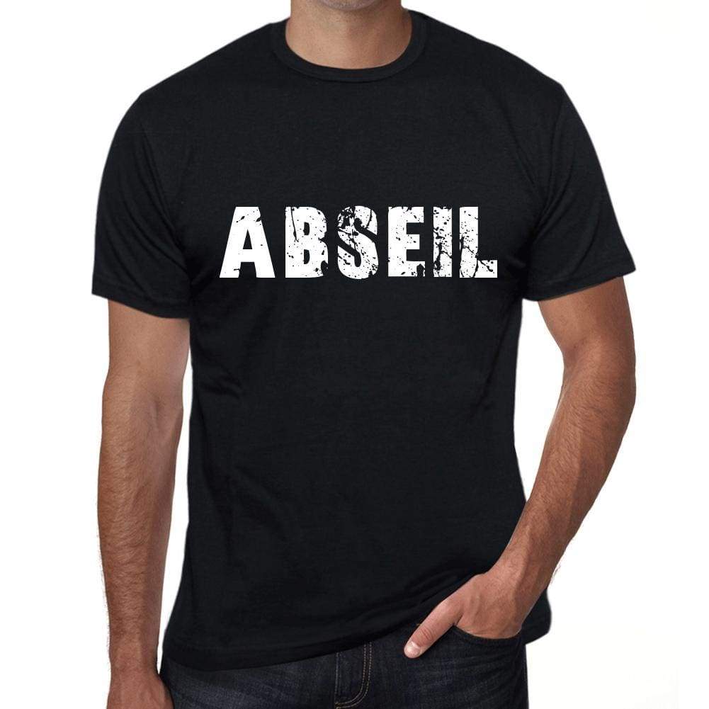 Abseil Mens Vintage T Shirt Black Birthday Gift 00554 - Black / Xs - Casual