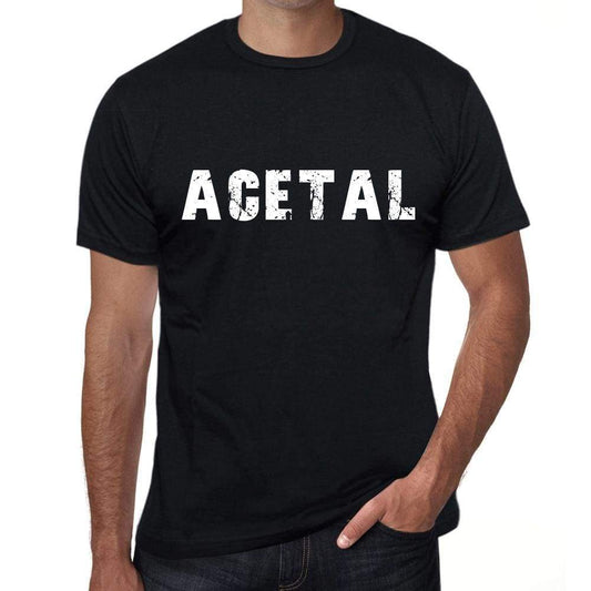 Acetal Mens Vintage T Shirt Black Birthday Gift 00554 - Black / Xs - Casual