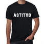 Actitud Mens T Shirt Black Birthday Gift 00550 - Black / Xs - Casual