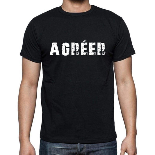 Agréer French Dictionary Mens Short Sleeve Round Neck T-Shirt 00009 - Casual