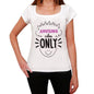 Amusing Vibes Only White Womens Short Sleeve Round Neck T-Shirt Gift T-Shirt 00298 - White / Xs - Casual
