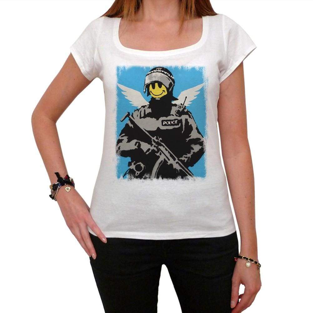 Angel Police Tshirt White Womens T-Shirt 00163