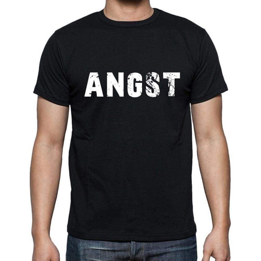 Angst Mens Short Sleeve Round Neck T-Shirt - Casual