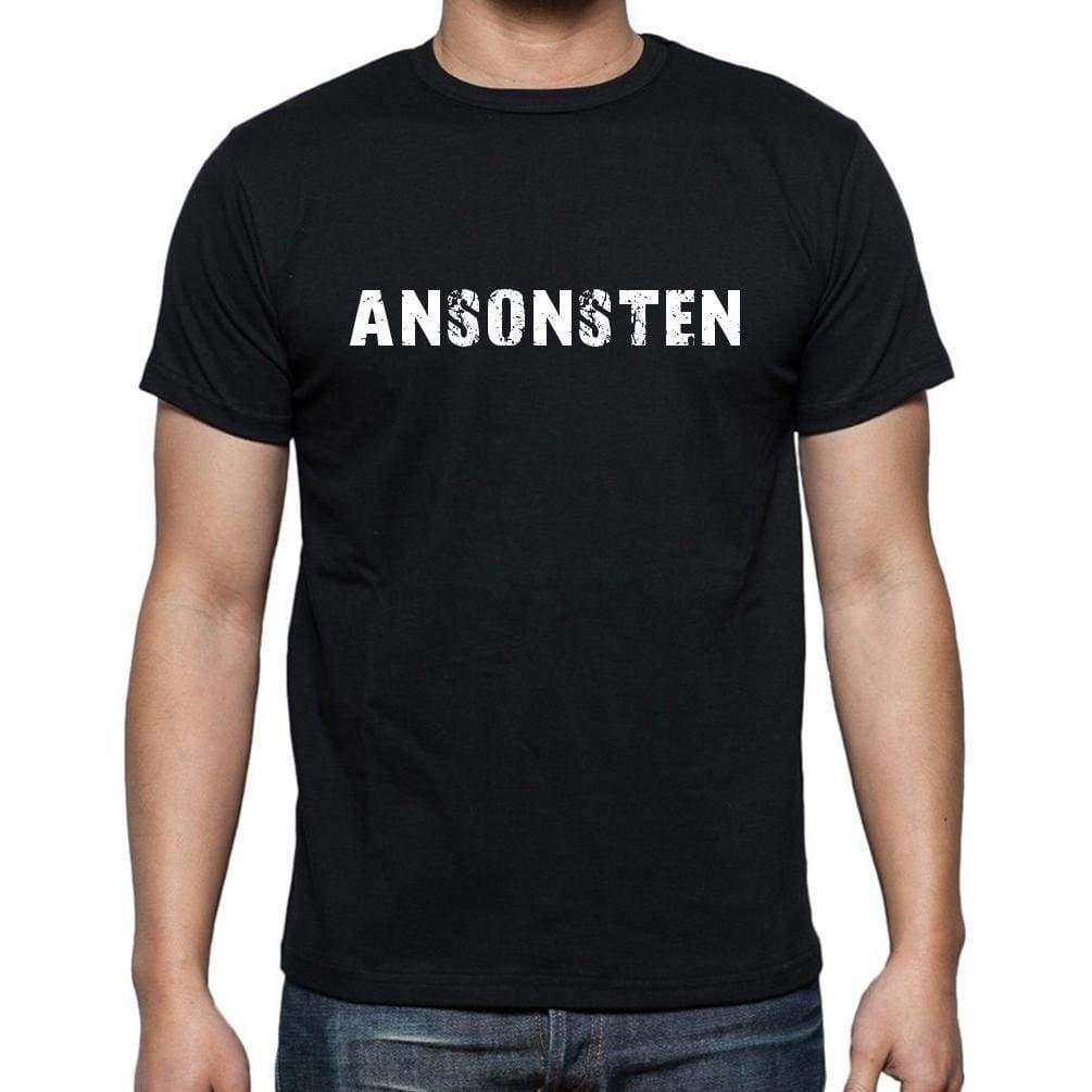 Ansonsten Mens Short Sleeve Round Neck T-Shirt - Casual