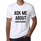 Ask Me About Bridesmaiding White Mens Short Sleeve Round Neck T-Shirt 00277 - White / S - Casual