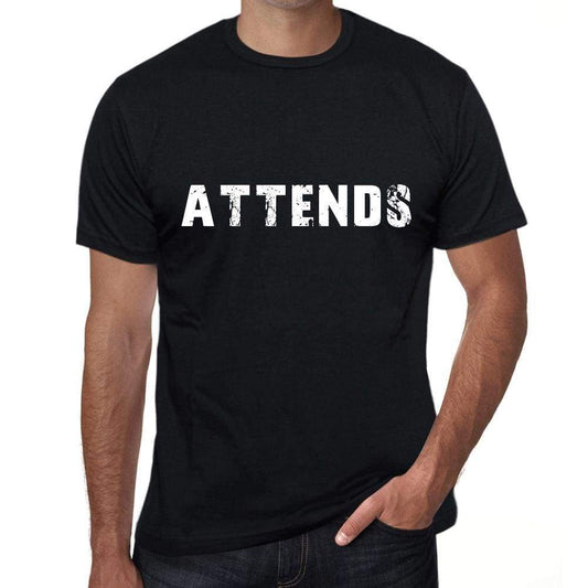 Attends Mens Vintage T Shirt Black Birthday Gift 00555 - Black / Xs - Casual