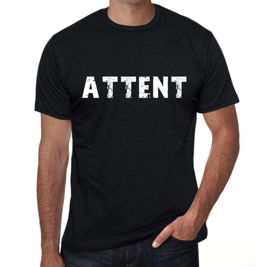 Attent Mens Vintage T Shirt Black Birthday Gift 00554 - Black / Xs - Casual